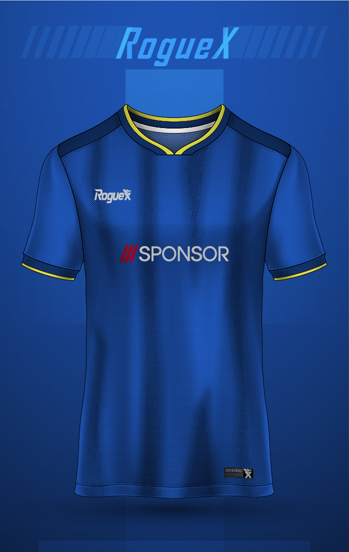 688-2 Cobalt Gradient Fade Performance Jersey - Image 1