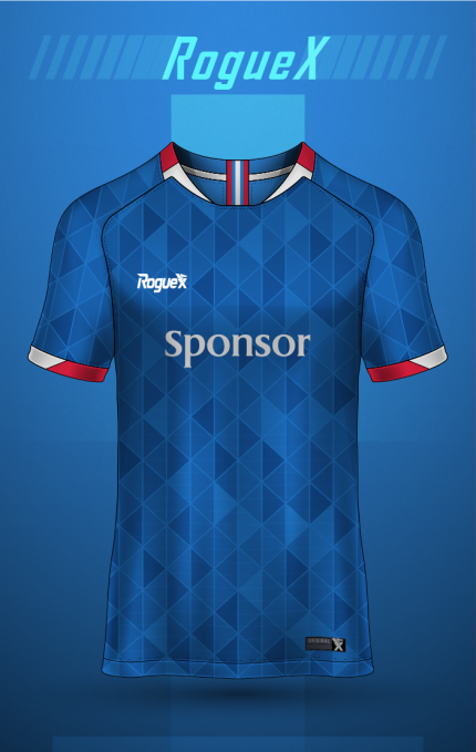 Prism Mosaic Soccer Jersey - Royal Blue