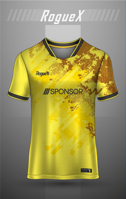 Solar Flare Grunge Jersey - Yellow/Gold